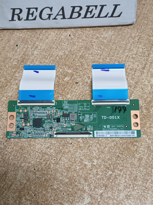 PLACA T-COM, TD-001X, de TV XIAOMI TV L55MA-SEU, NUEVA SIN USAR
