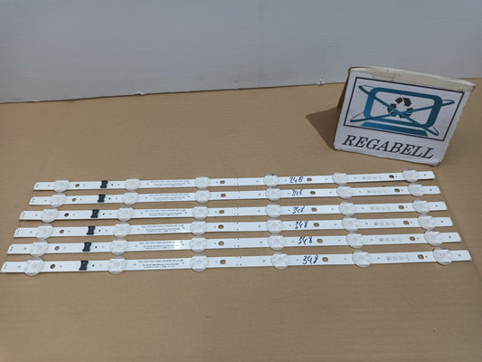 LG50UT80006LA, KIT TIRAS LED nuevas,