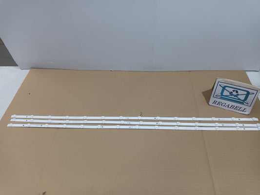 HAIER H50K85EUX, KIT TIRAS LED nuevas,