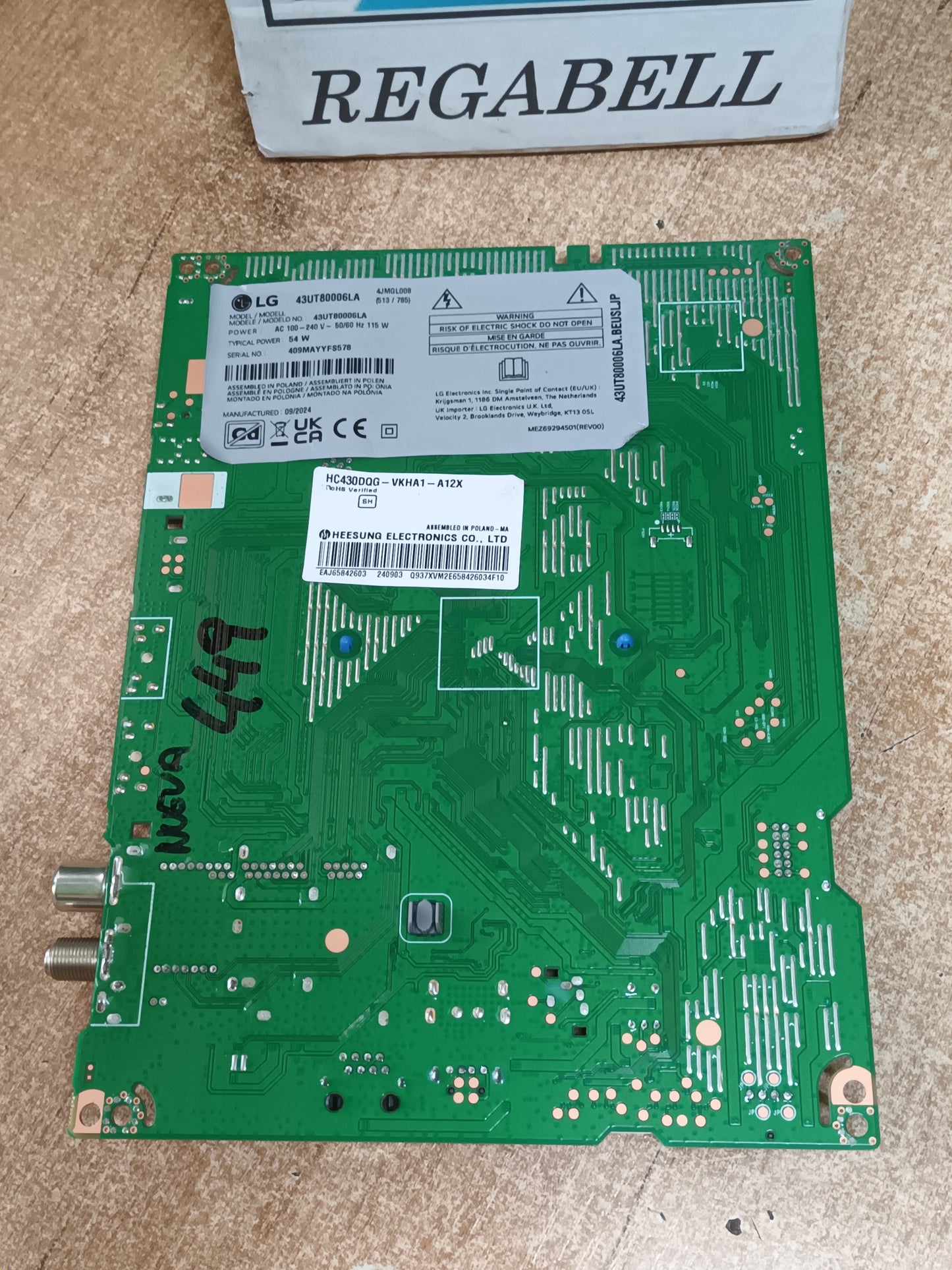 EAX70043606(1.3) de LG43UT80006LA, NUEVA