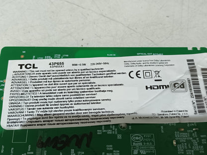 TCL 43P655, componentes de tv NUEVOS, (ref-169)