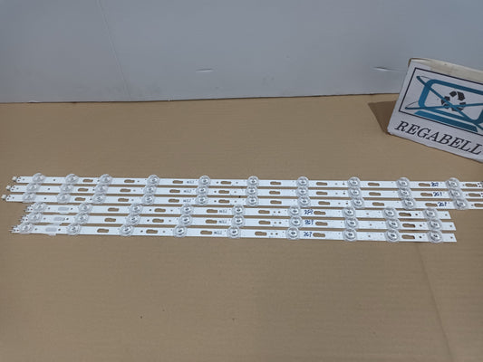 TU65DU7175U SAMSUNG , KIT TIRAS LED nuevas,