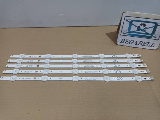 LG43UT80006LA, KIT TIRAS LED nuevas,