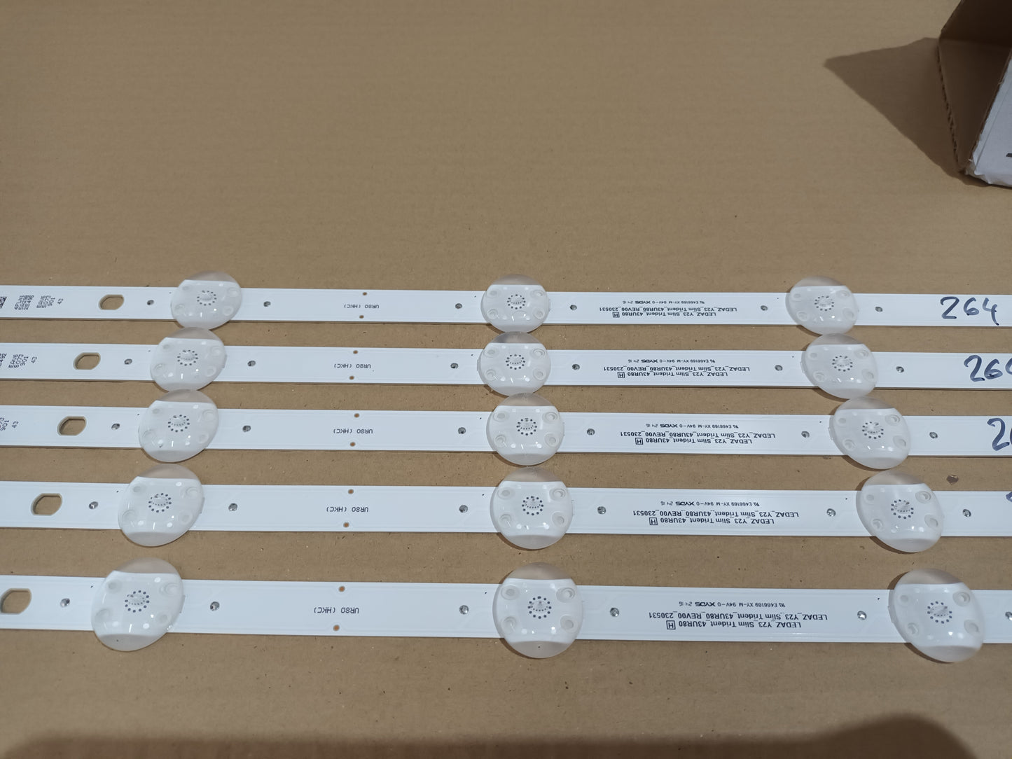 LG43UT80006LA, KIT TIRAS LED nuevas,