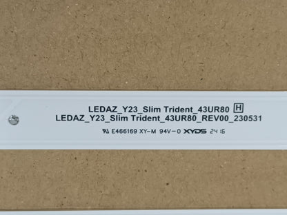 LG43UT80006LA, KIT TIRAS LED nuevas,