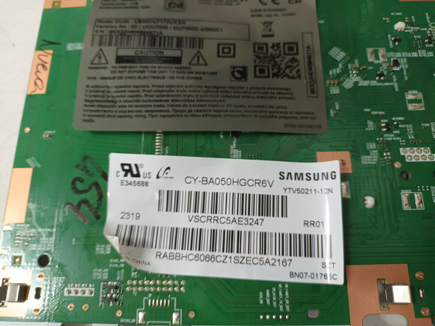 SAMSUNG UE50CU7172U, componentes NUEVOS
