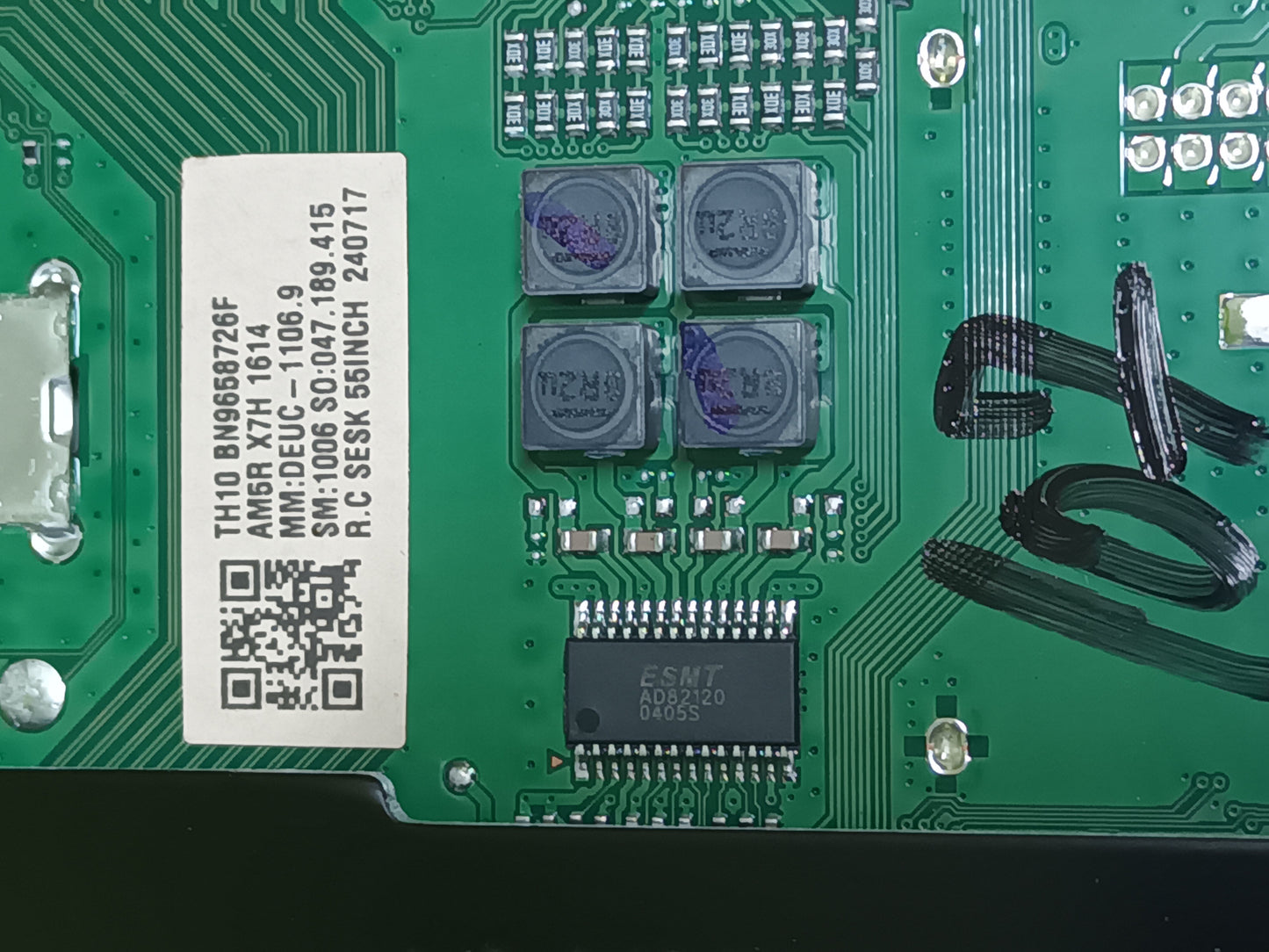 Placa main, BN96-58726F, de tv SAMSUNG TU55DU7125U NUEVA SIN USAR,