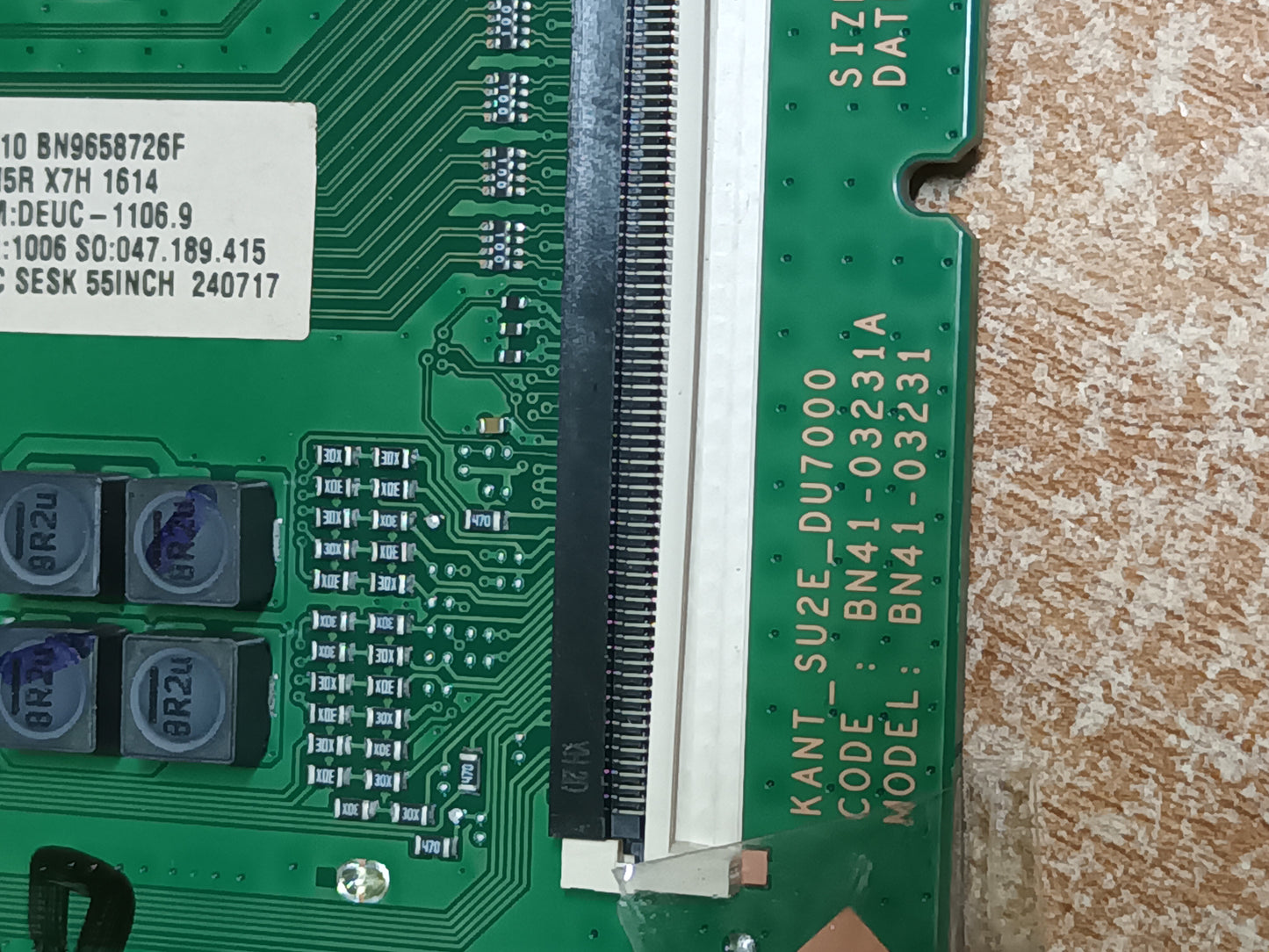 Placa main, BN96-58726F, de tv SAMSUNG TU55DU7125U NUEVA SIN USAR,