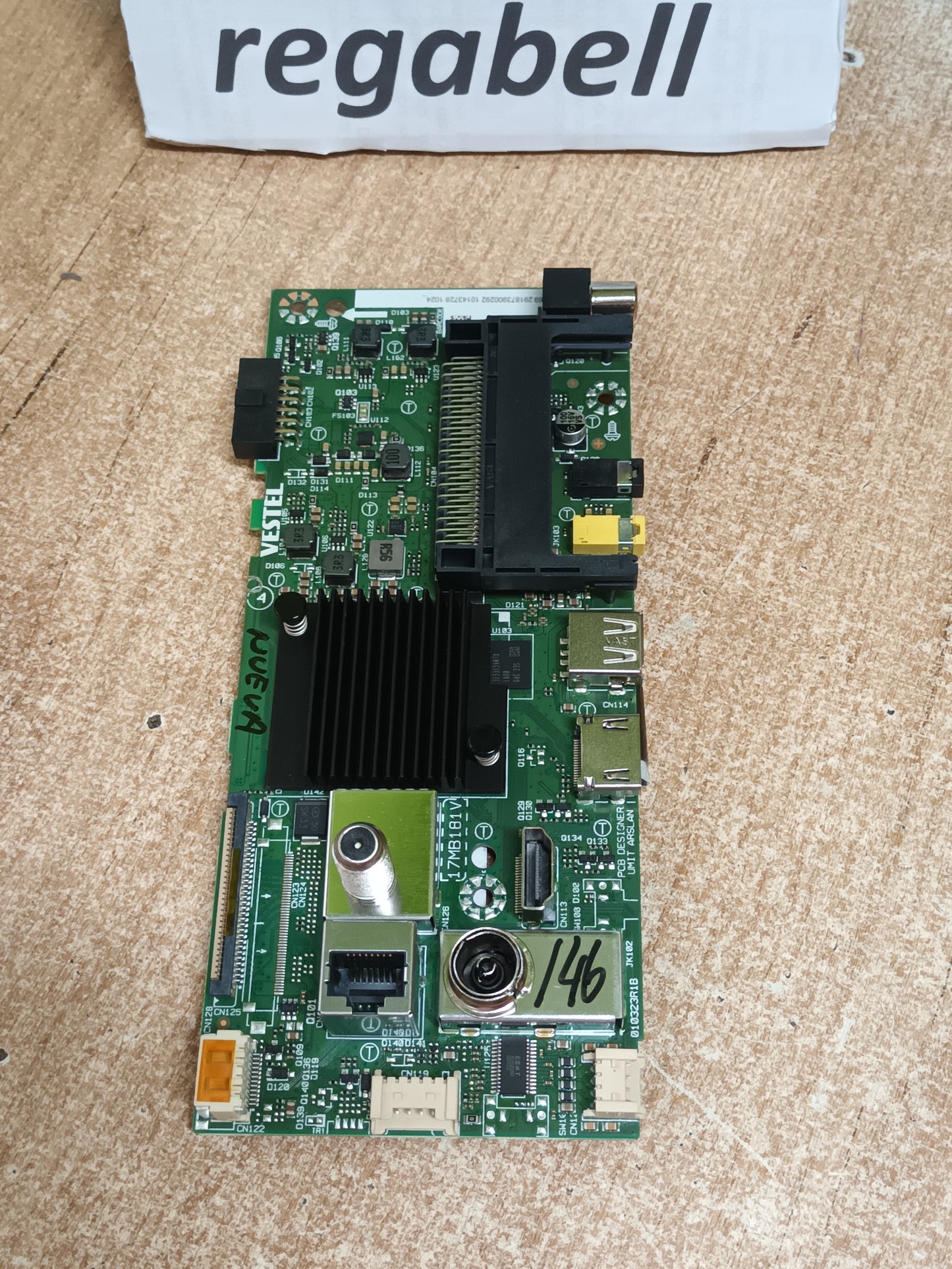 Placa main, 17MB181V, de tv TOSHIBA 32WV2E63DG, NUEVA SIN USAR,
