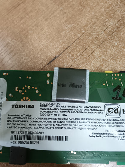17IPS63, NUEVA SIN USAR de TV TOSHIBA 32WV2E63DG,