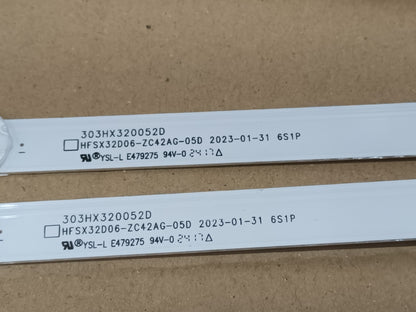 XIAOMI L32M8-P2EU, KIT 2 TIRAS LED (ref,352)