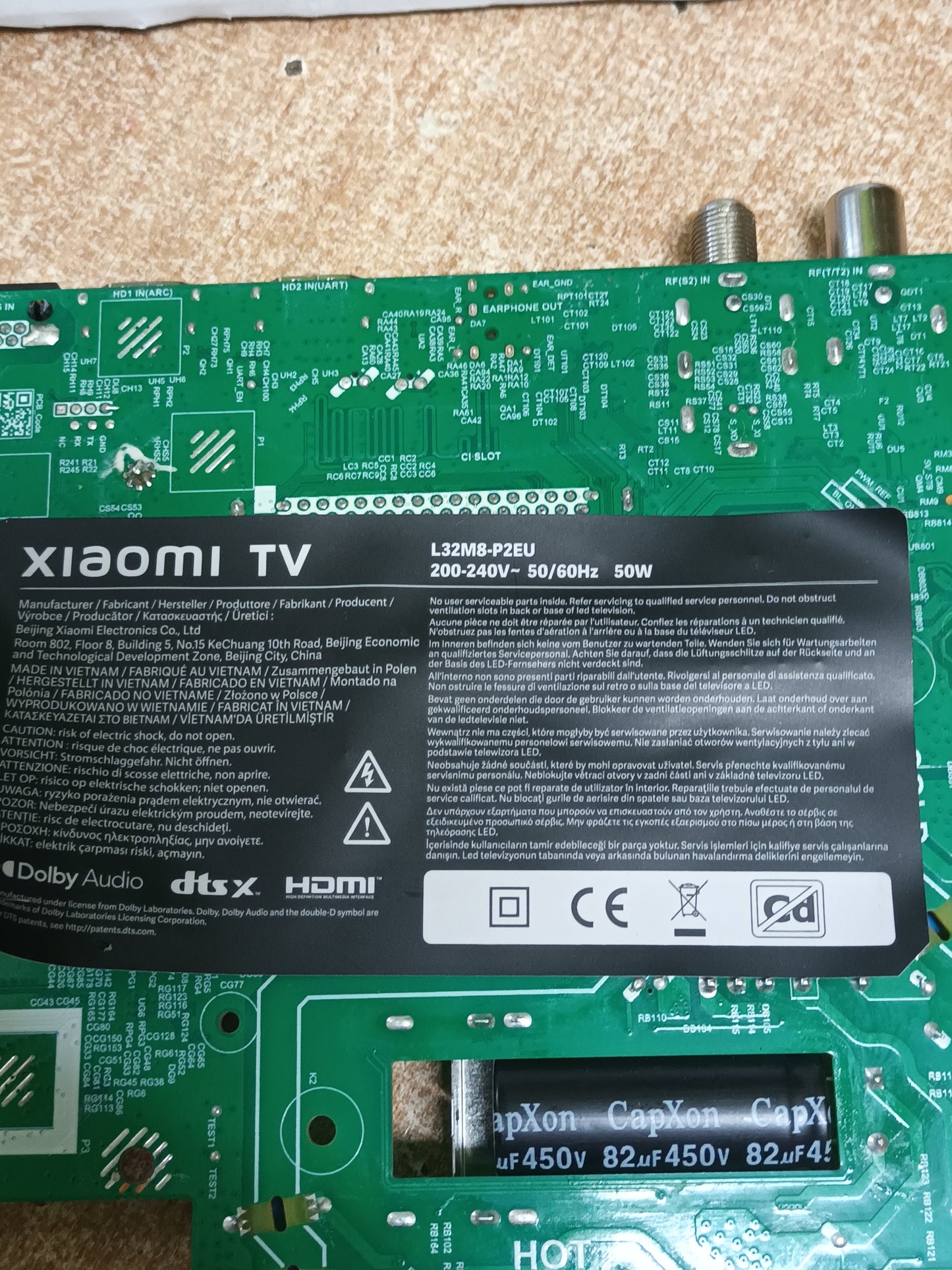TPD.MT9216T.PB799 (T) placa main de tv XIAOMI TV L32M8-P2EU NUEVA SIN USAR