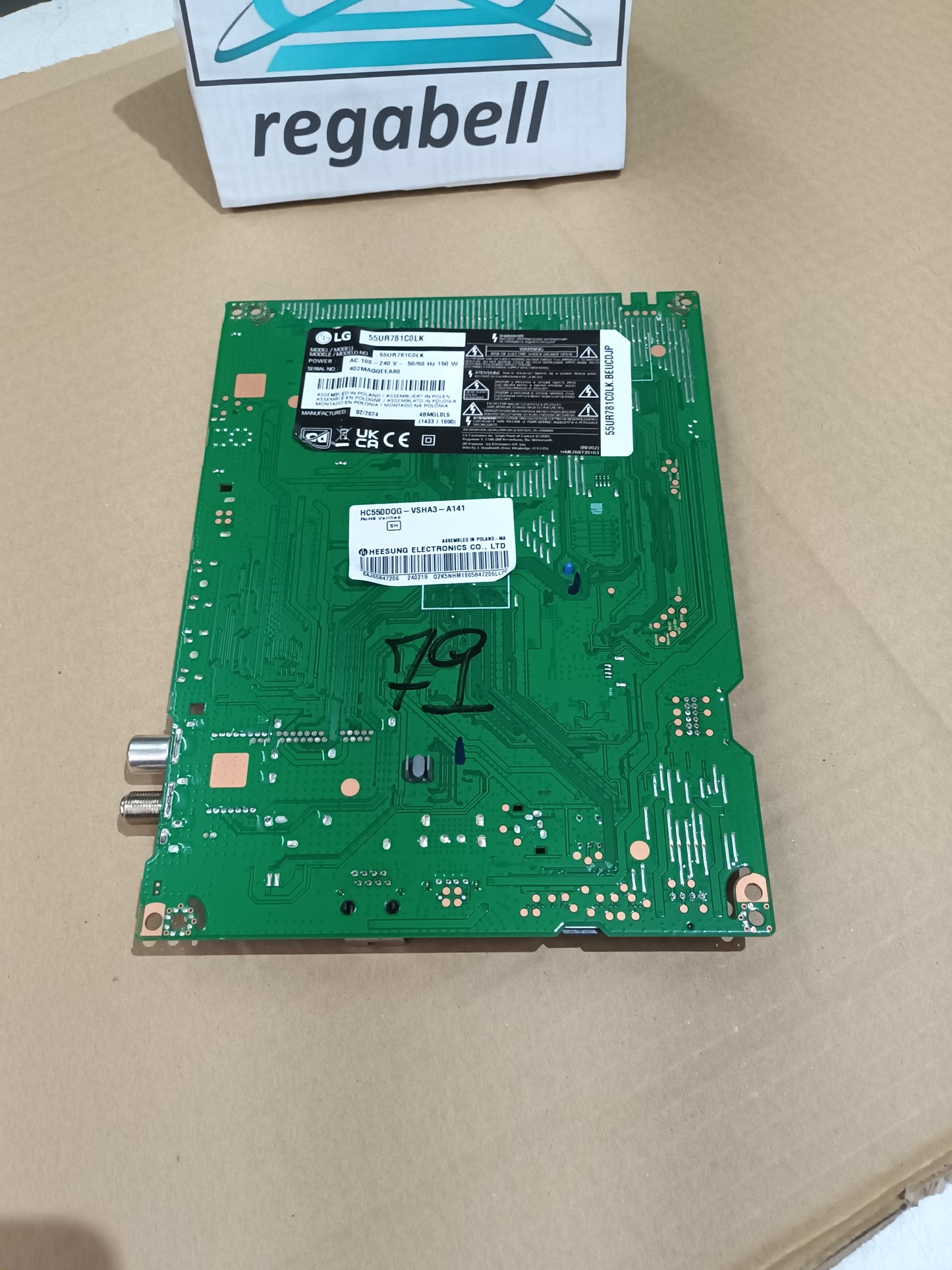 PLACA MAIN, EAX70042603(1.2), EBT67535103, de tv LG55UR781COLK, NUEVA SIN USAR