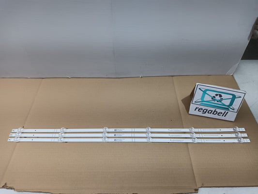 HISENSE 43A6EG, KIT 3 TIRAS LED (ref,356)