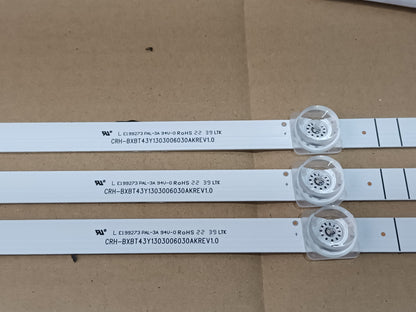 HISENSE 43A6EG, KIT 3 TIRAS LED (ref,356)