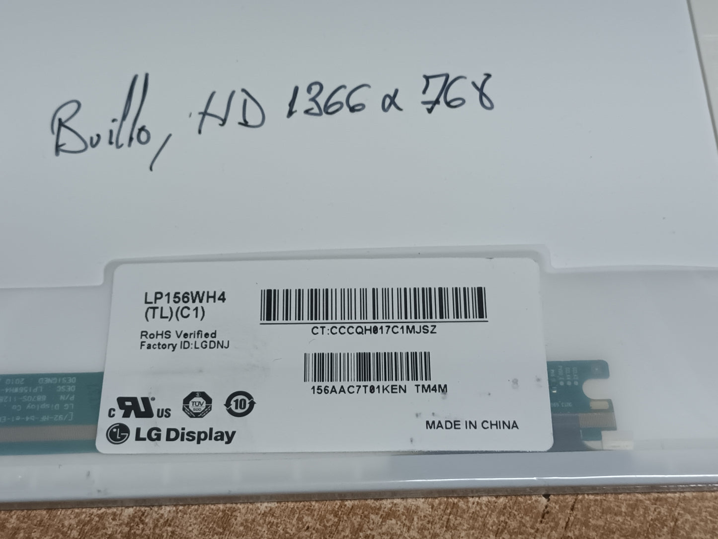 PANTALLA LP156WH4 (TL) (C1),