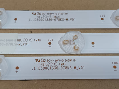 TOSHIBA 50UL3B63DG, KIT TIRAS LED (ref,361)