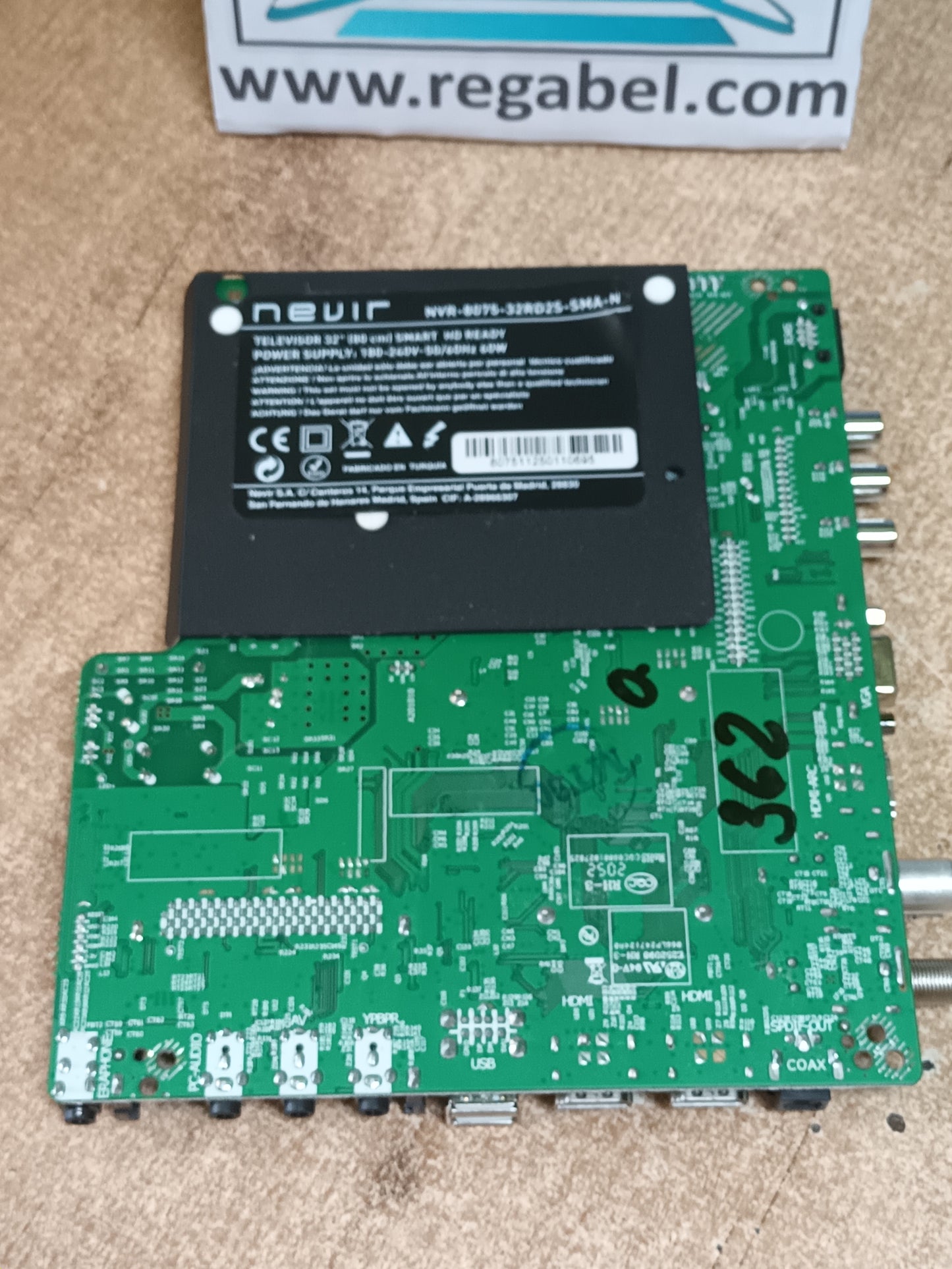 13AT204V1.0,  PLACA MAIN NEVIR, (ref-362)