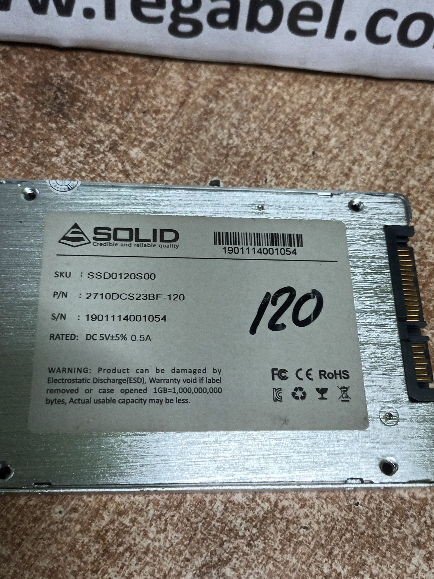 Disco SSD 120GB SOLID