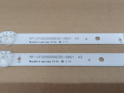 Kit 2 tiras LED Toshiba 32L3163DG