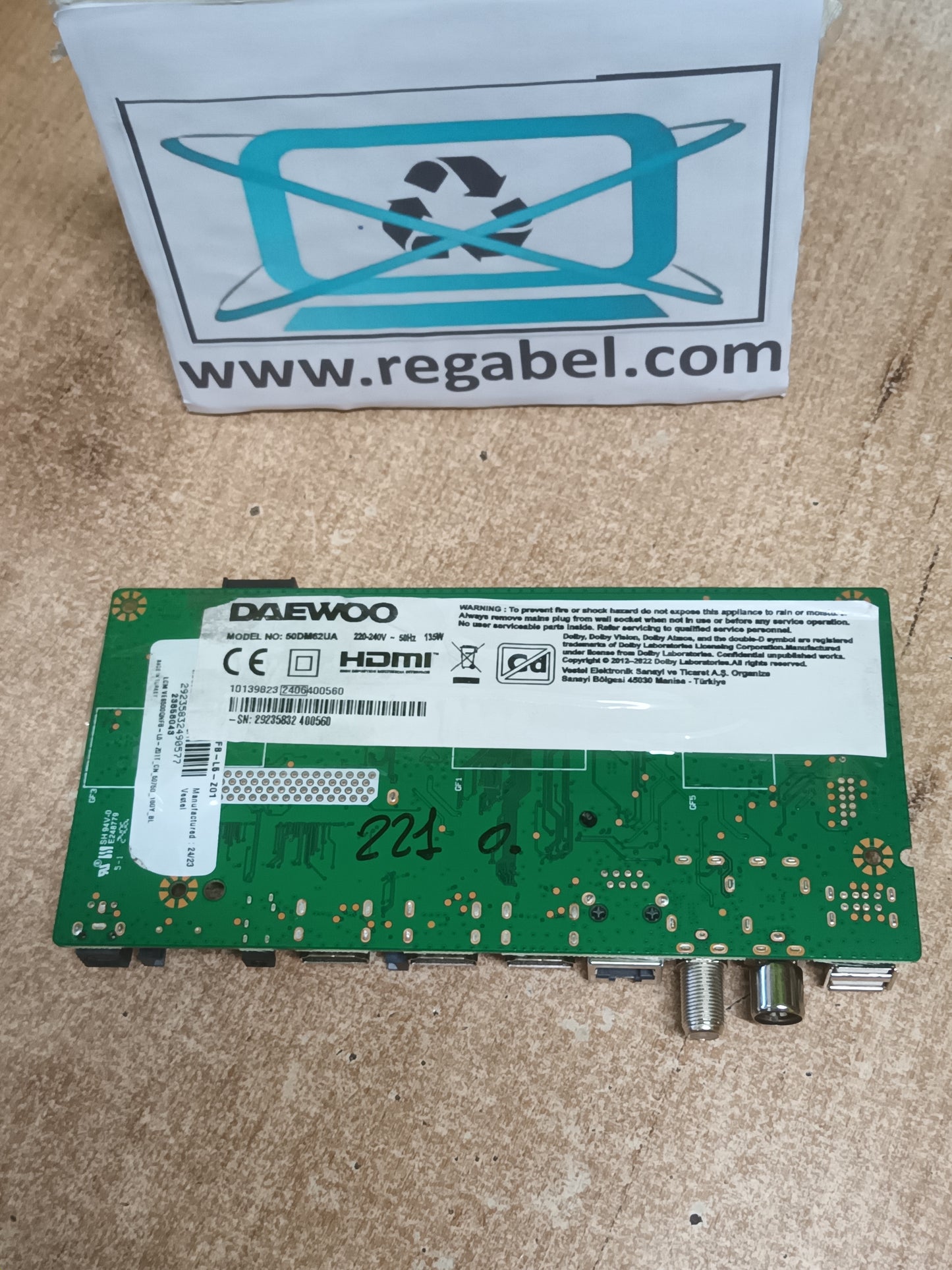 17MB185Y PLACA MAIN DE TV DAEWOO, ref-221