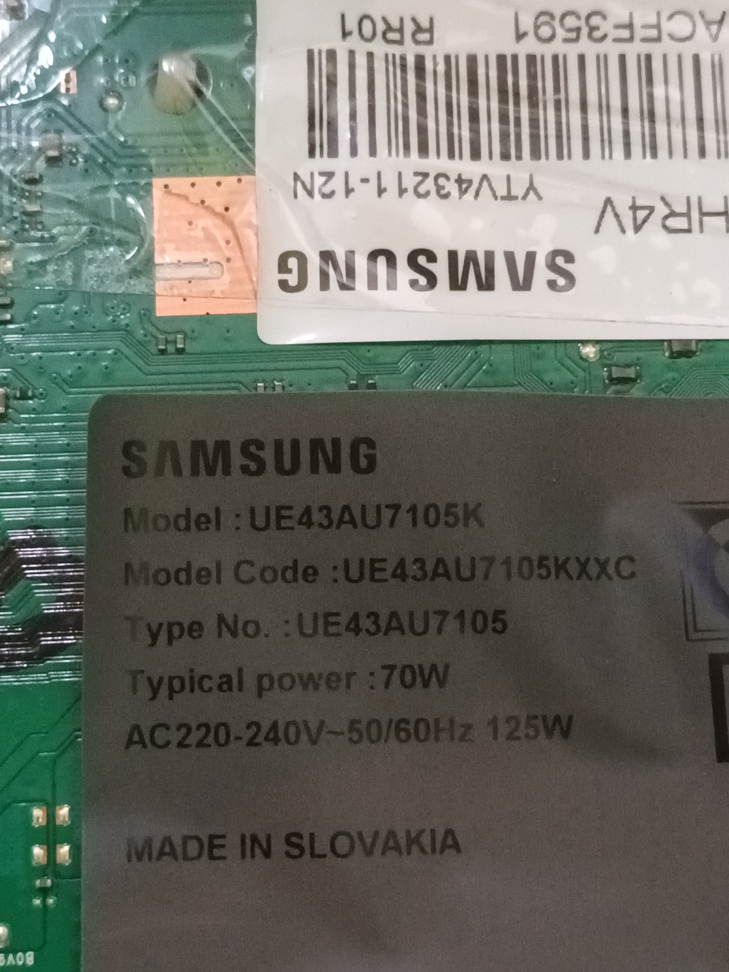 Pies TV SAMSUNG UE43AU7105K, ref.190