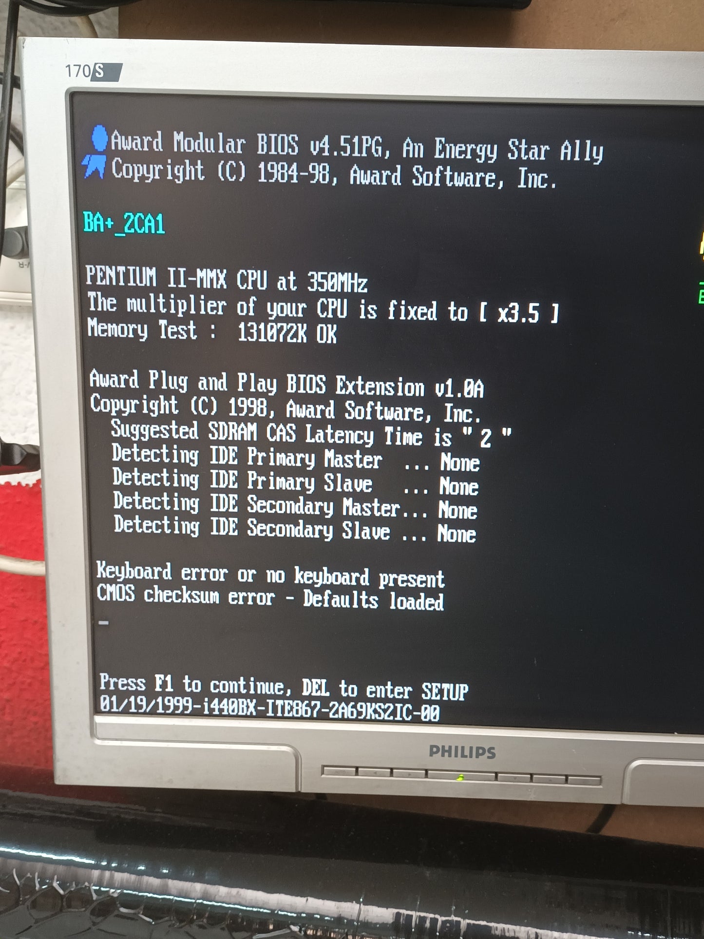 Placa base SOYO SY-6BA+ Pentium II, 350MHZ