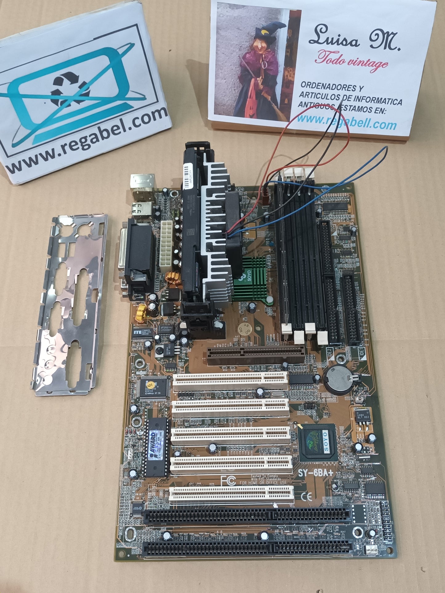 Placa base SOYO SY-6BA+ Pentium II, 350MHZ