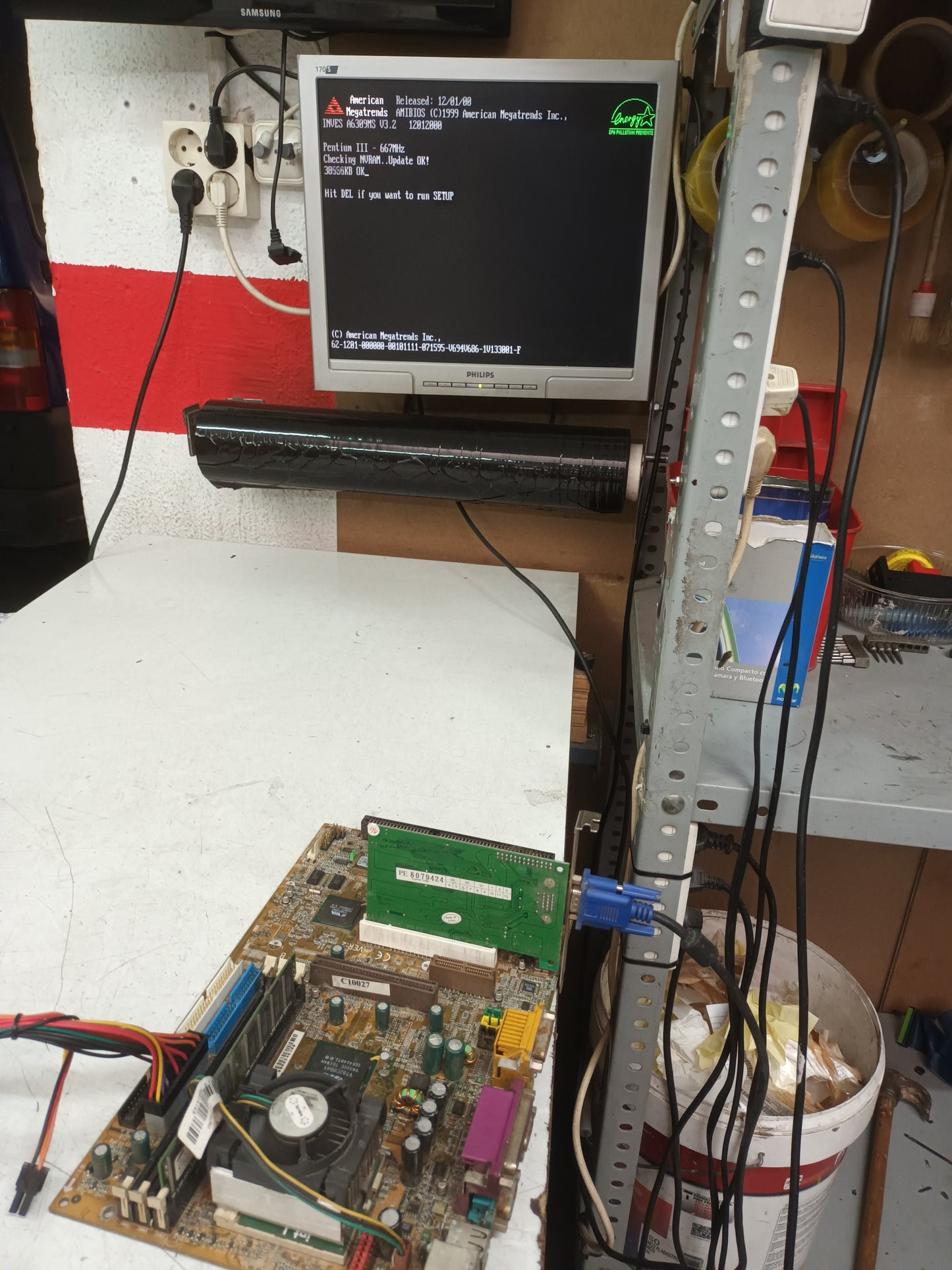 PLACA BASE, PROCESADOR PENTIUM III, 667MHZ, (PL-24