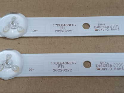 DAEWOO 40DM54FA1, KIT 2 TIRAS LED (ref,205)