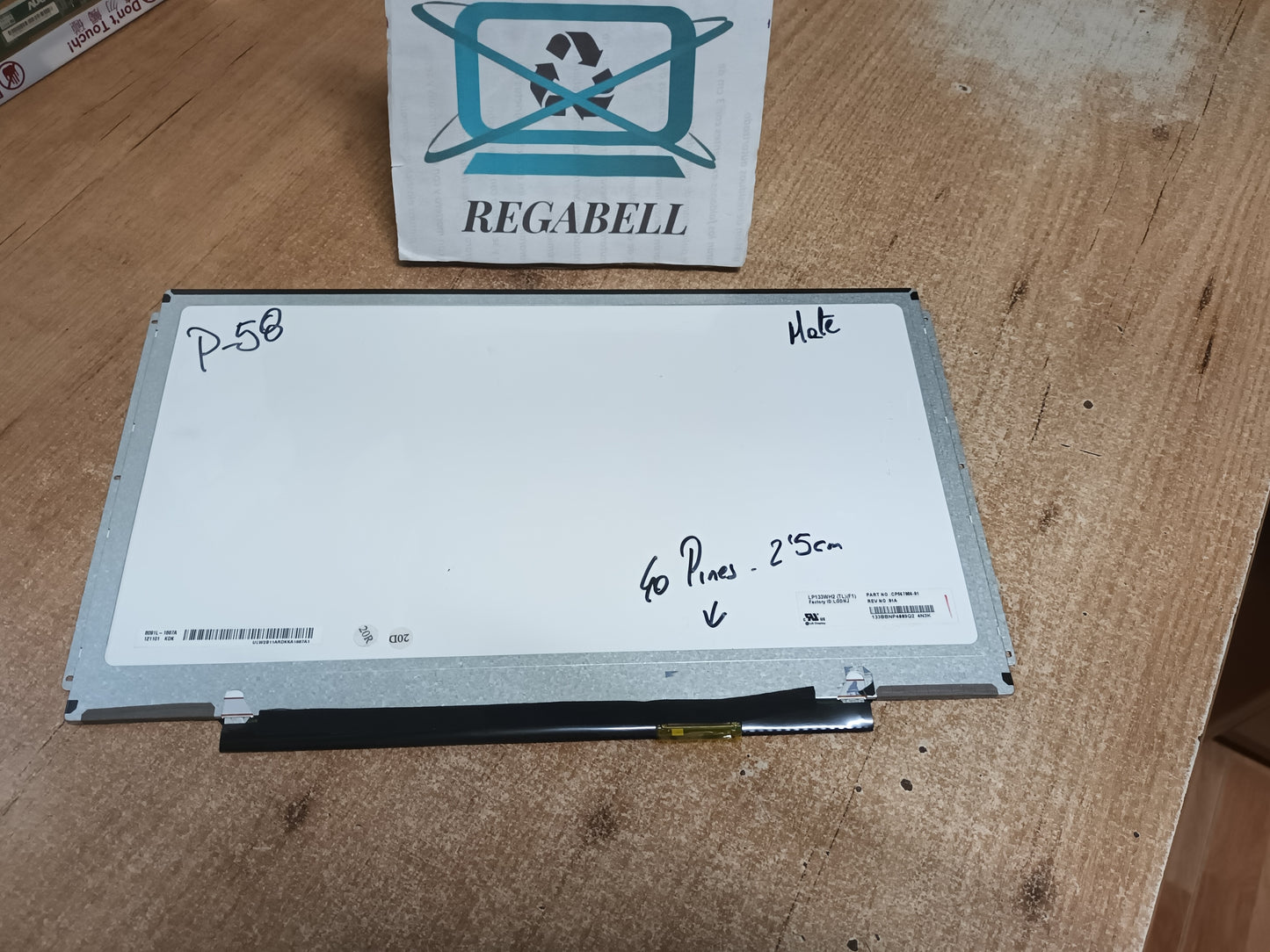 Pantalla portátil LG LP133WH2 (TL) (F1), (P-58)
