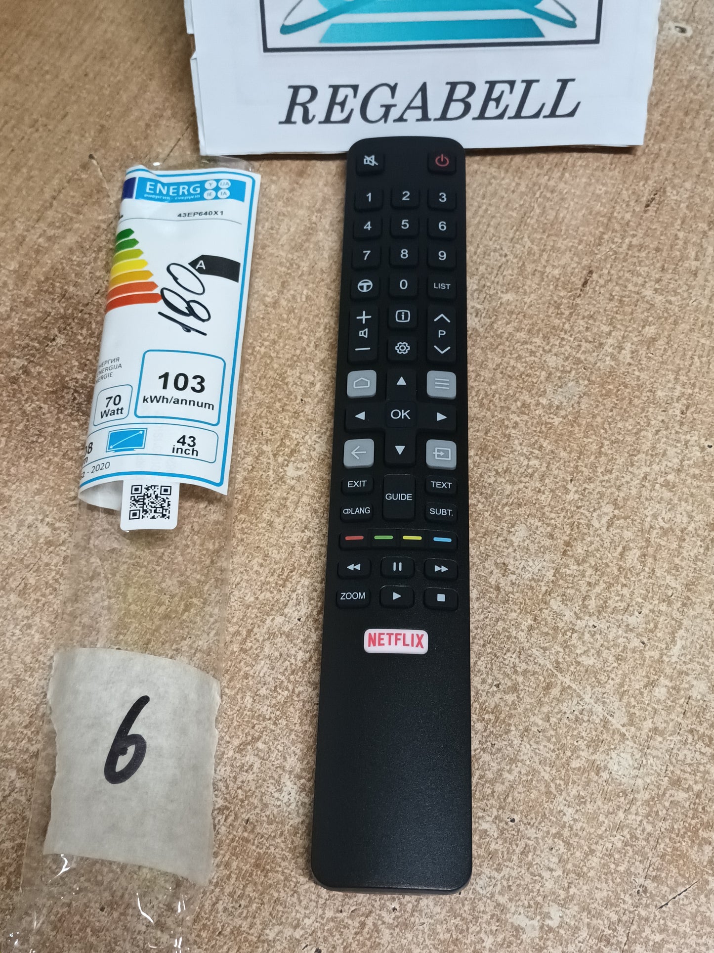 Mando TCL 43EP640X1 - Nuevo y original