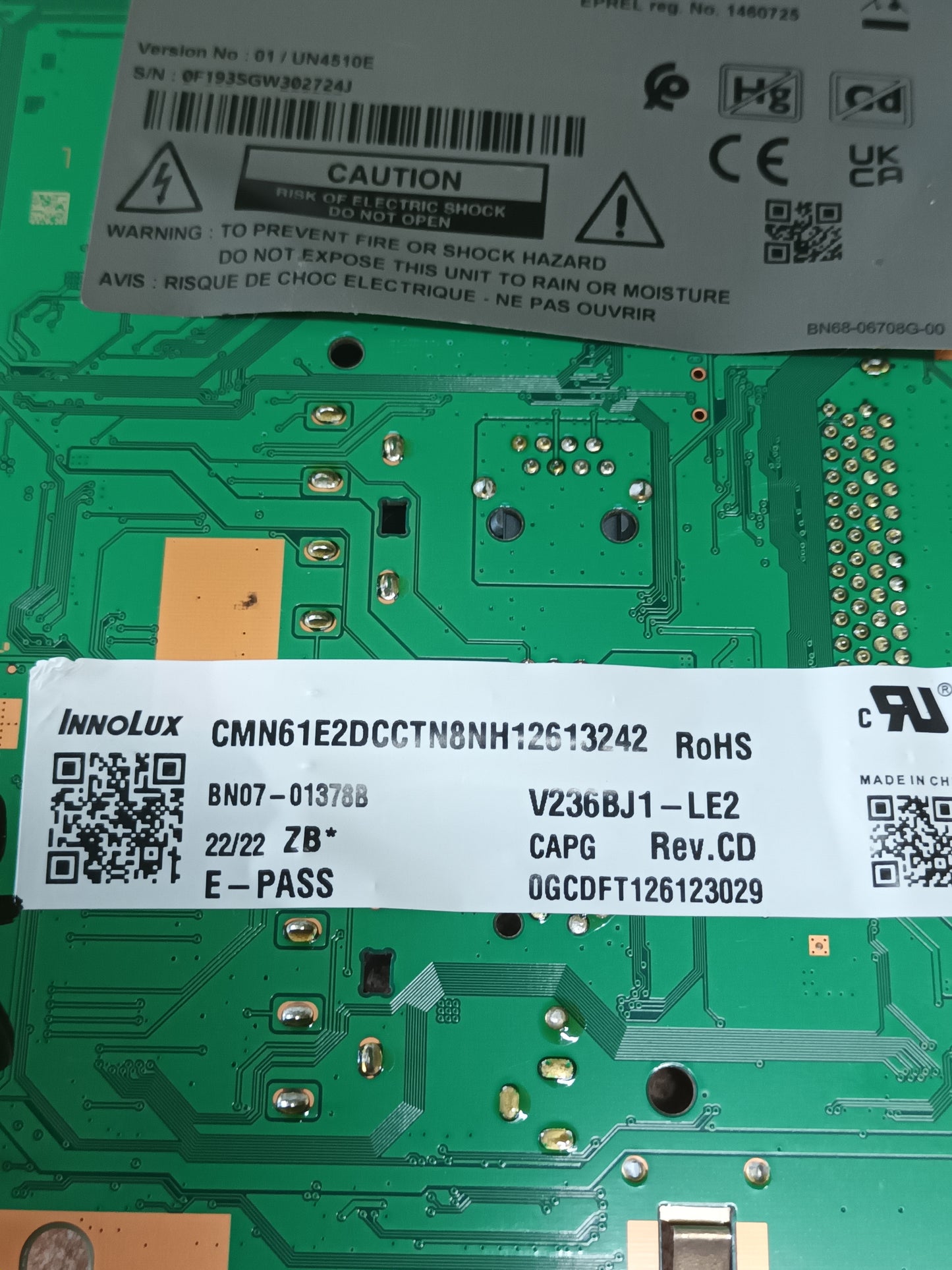 BN94-14750U, PLACA MAIN SAMSUNG (ref-293)