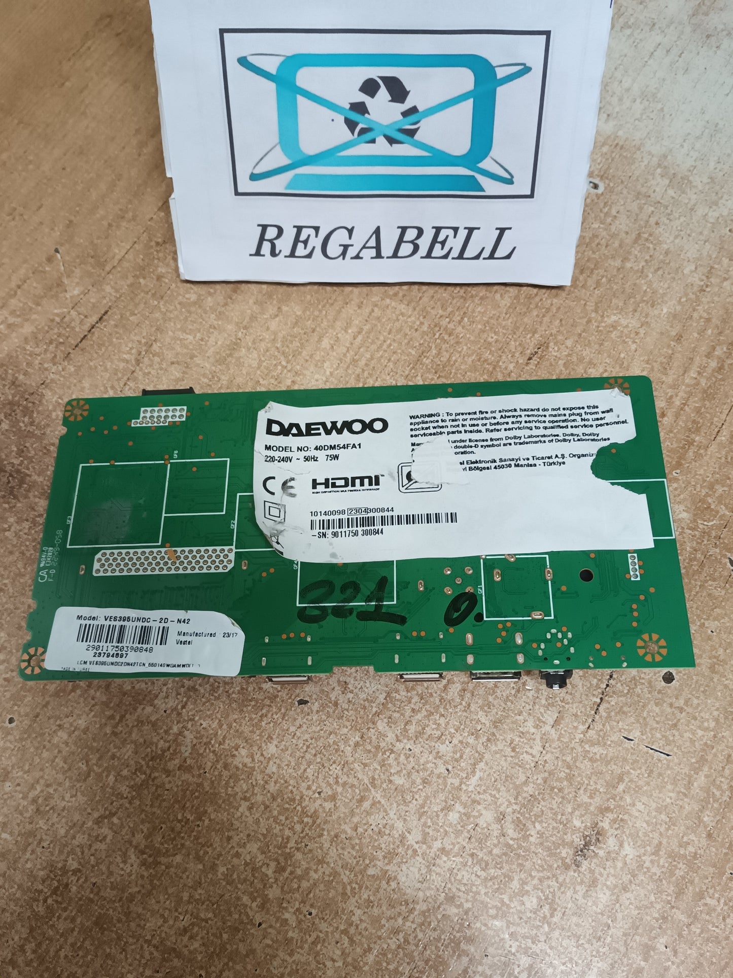17MB186TC, PLACA MAIN vestel (ref-321)