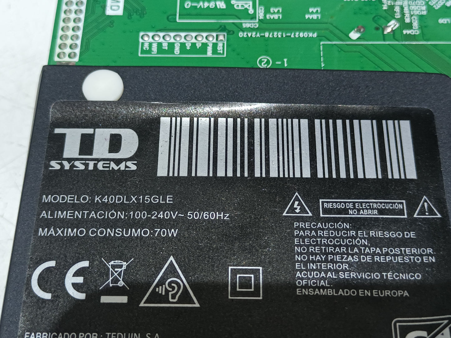 TD SISTEMS K40DLX15GLE, KIT TIRAS LED (ref,124)