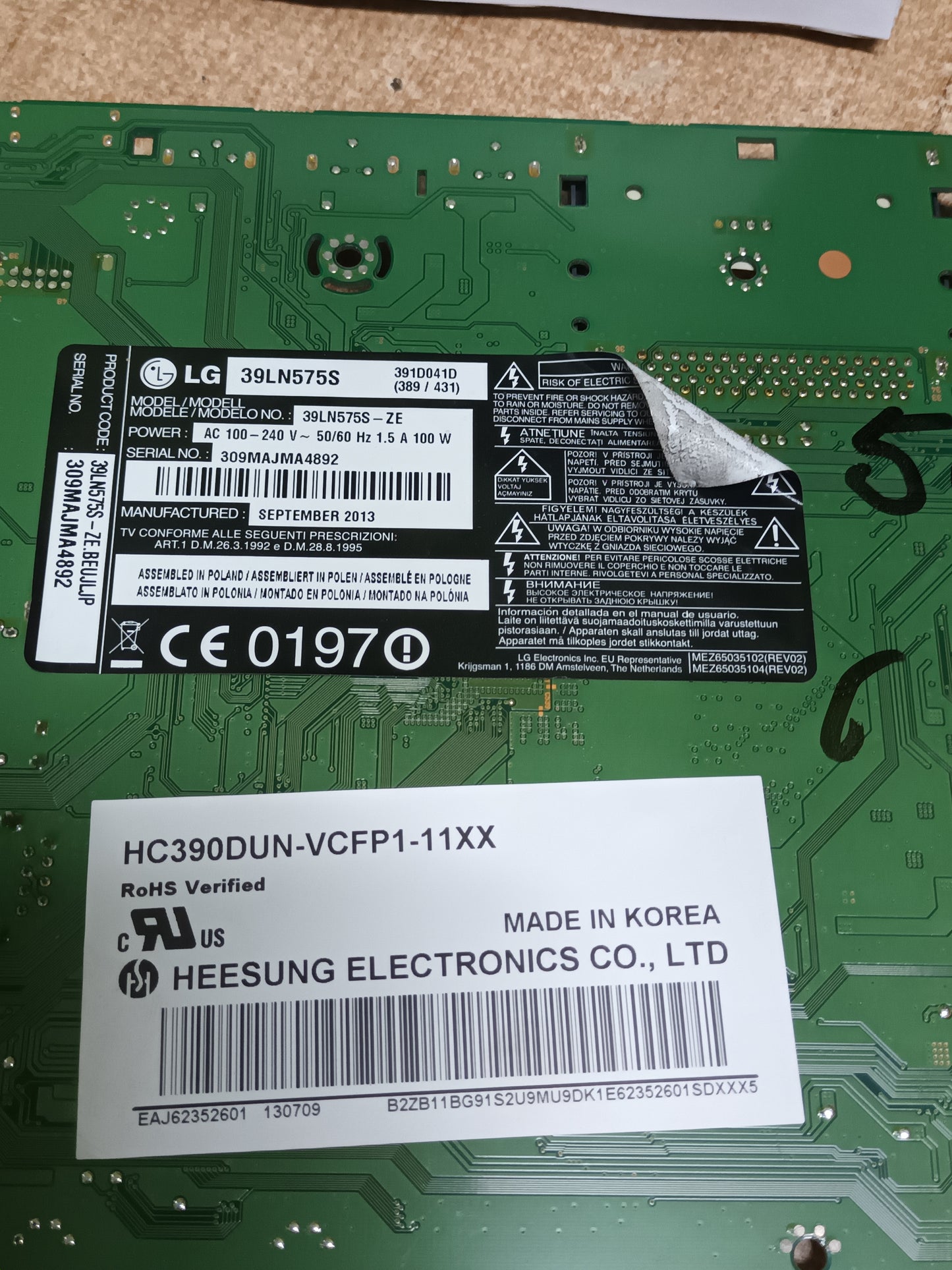 EAX64797003(1.2), placa main LG, (M-56)
