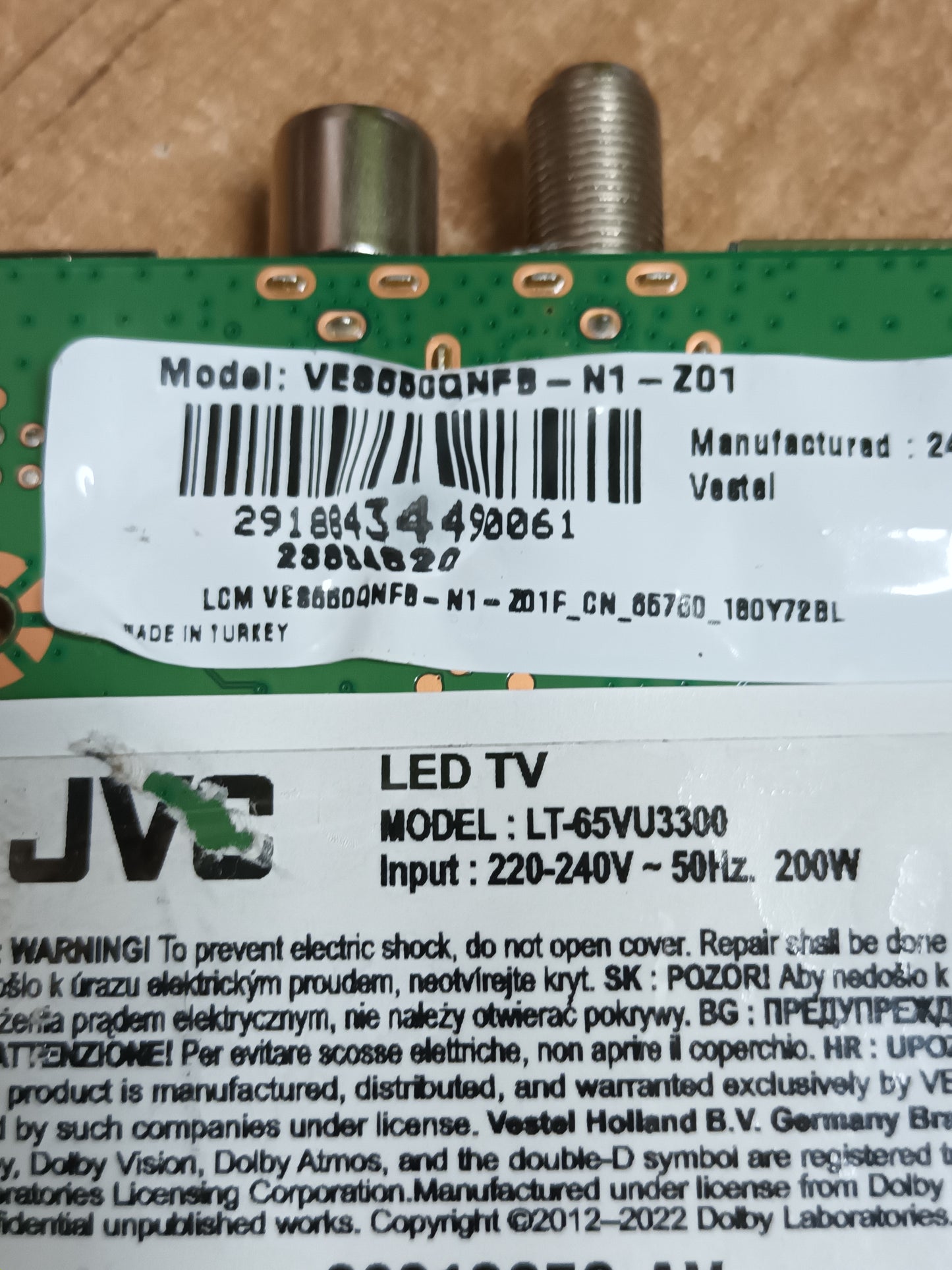 pies, soporte DE TV JVC LT-65VU3300