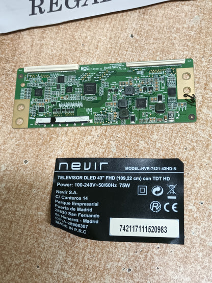 HV430FHBN10, TCON DE TV NEVIR NVR-7421-430HD-N