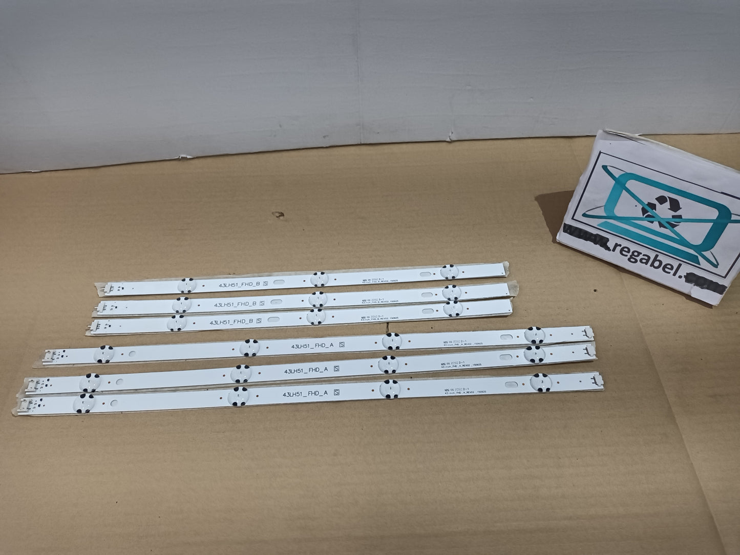 Kit 6 tiras LED DE TV LG43LH5100