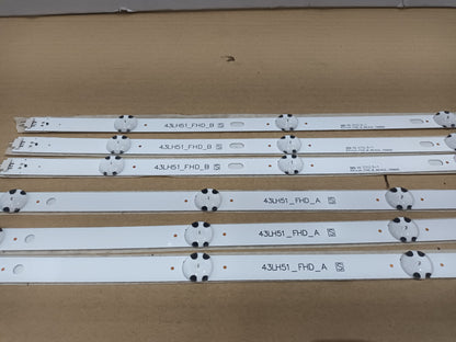Kit 6 tiras LED DE TV LG43LH5100