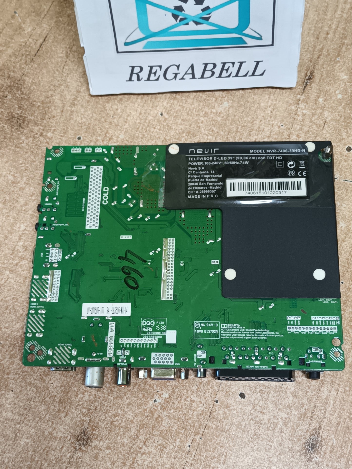 TP.S506.PB801, PLACA MAIN NEVIR NVR-7406-39HD-N