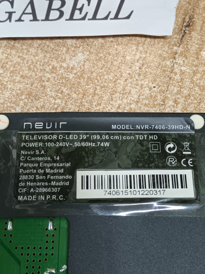 TP.S506.PB801, PLACA MAIN NEVIR NVR-7406-39HD-N