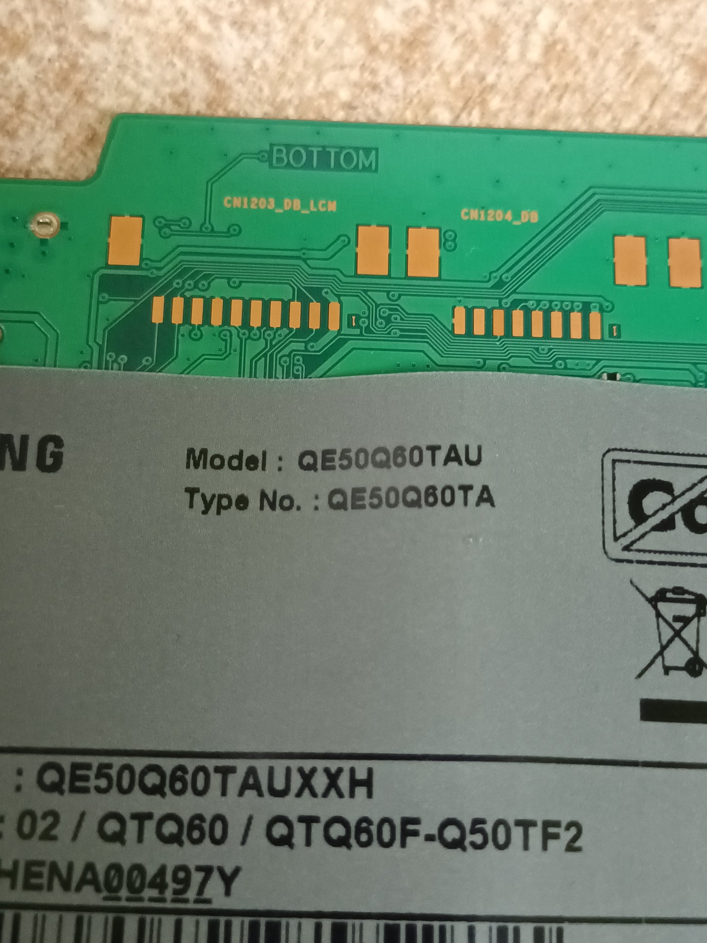 BN94-15733H, PLACA MAIN SAMSUNG QE50Q60TAU