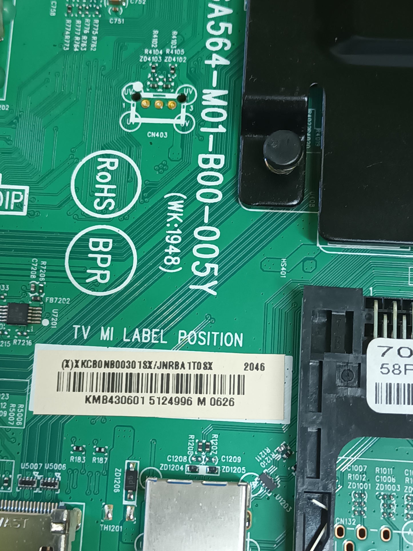 PLACA MAIN, 715GA564-M01-B00-005Y, de tv PHILIPS 58PUS7555/12