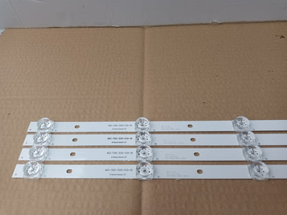 Kit 4 tiras LED DE TV TD SYSTEMS K50DLG12US