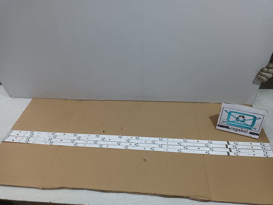 Kit 4 tiras LED DE TV TOSHIBA 55UAD63DG