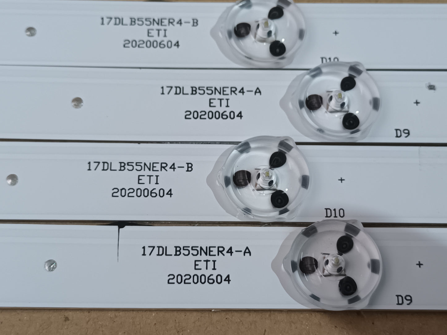 Kit 4 tiras LED DE TV TOSHIBA 55UAD63DG