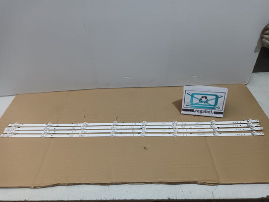 HISENSE 50A63H, KIT 4 TIRAS LED (ref,372)