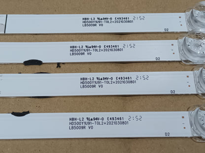 HISENSE 50A63H, KIT 4 TIRAS LED (ref,372)
