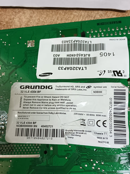 VTT190R-3 V-0, DE TV GRUNDIG 32VLE4304BF,(ref-268)